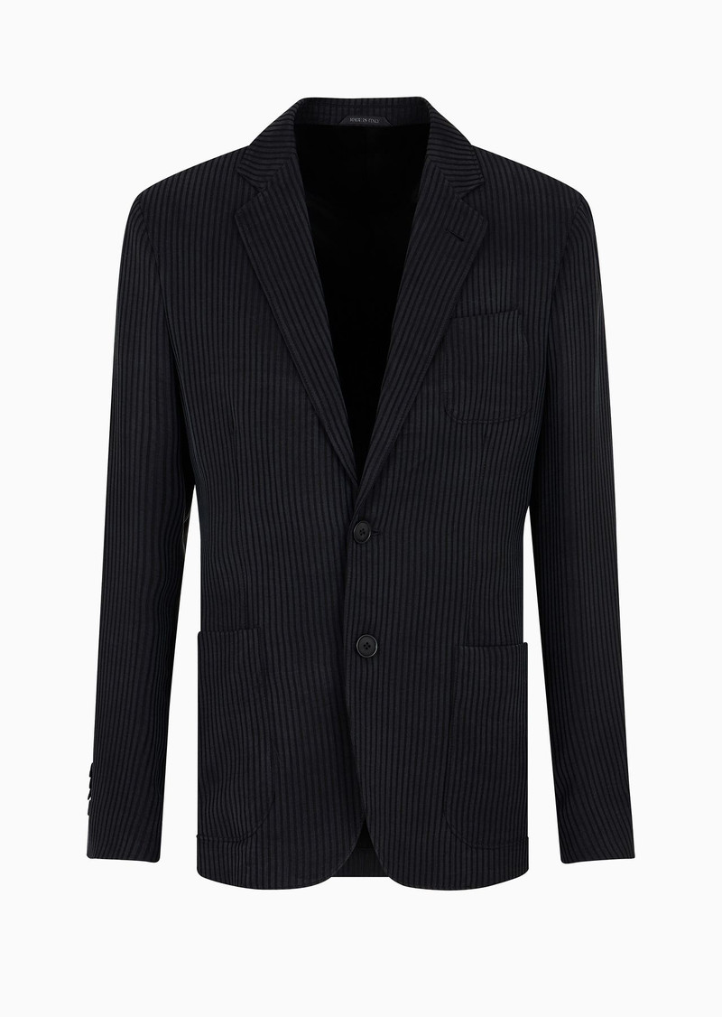 Upton line single-breasted cupro jacket 1