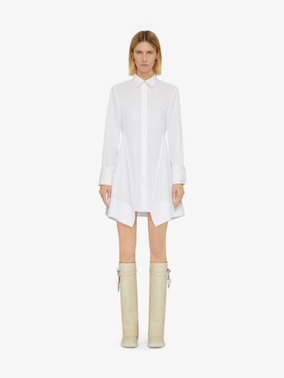 Givenchy SHIRT DRESS IN COTTON WITH BRODERIE ANGLAISE outlook