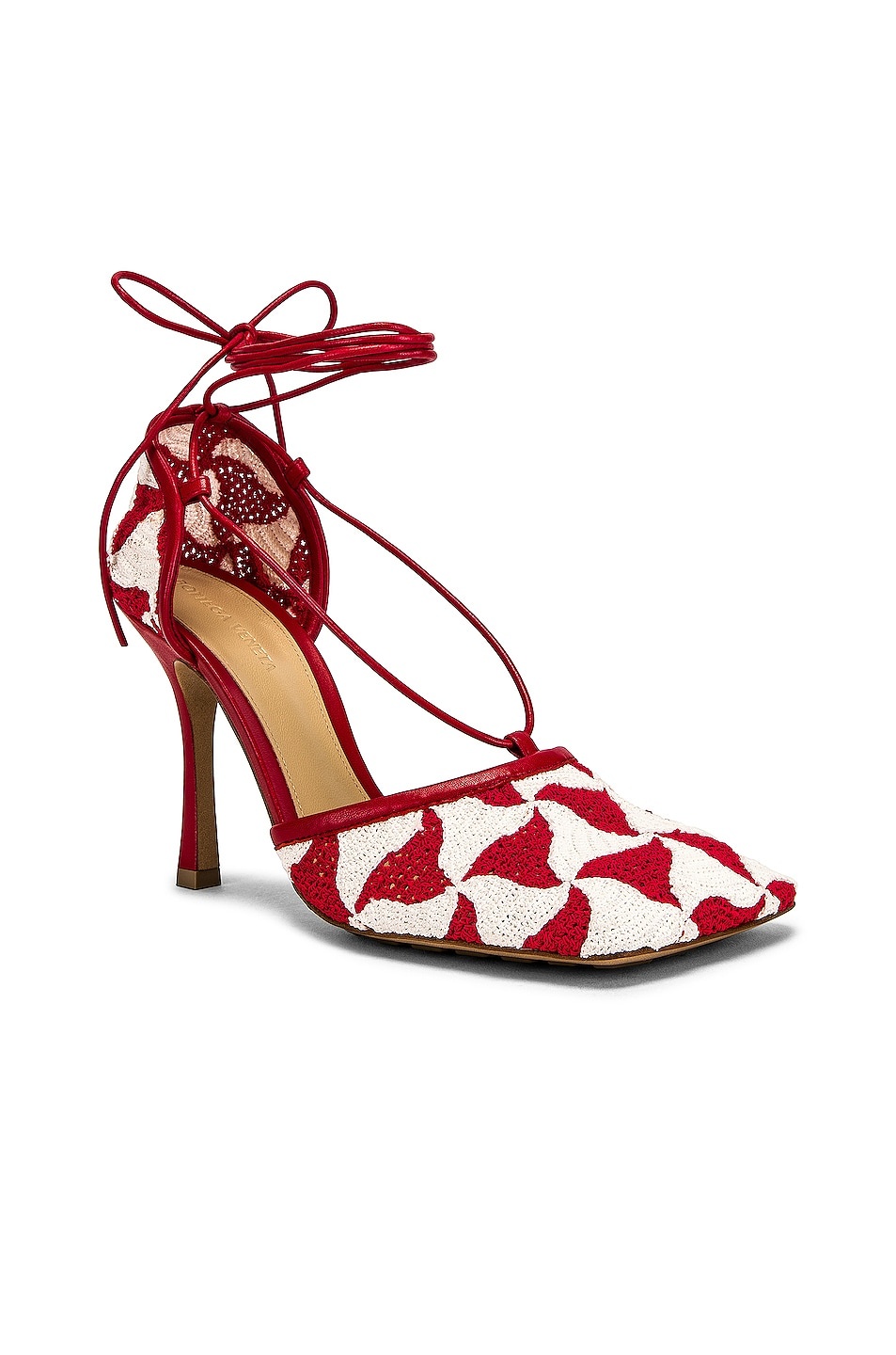 Stretch Lace Up Sandals - 2