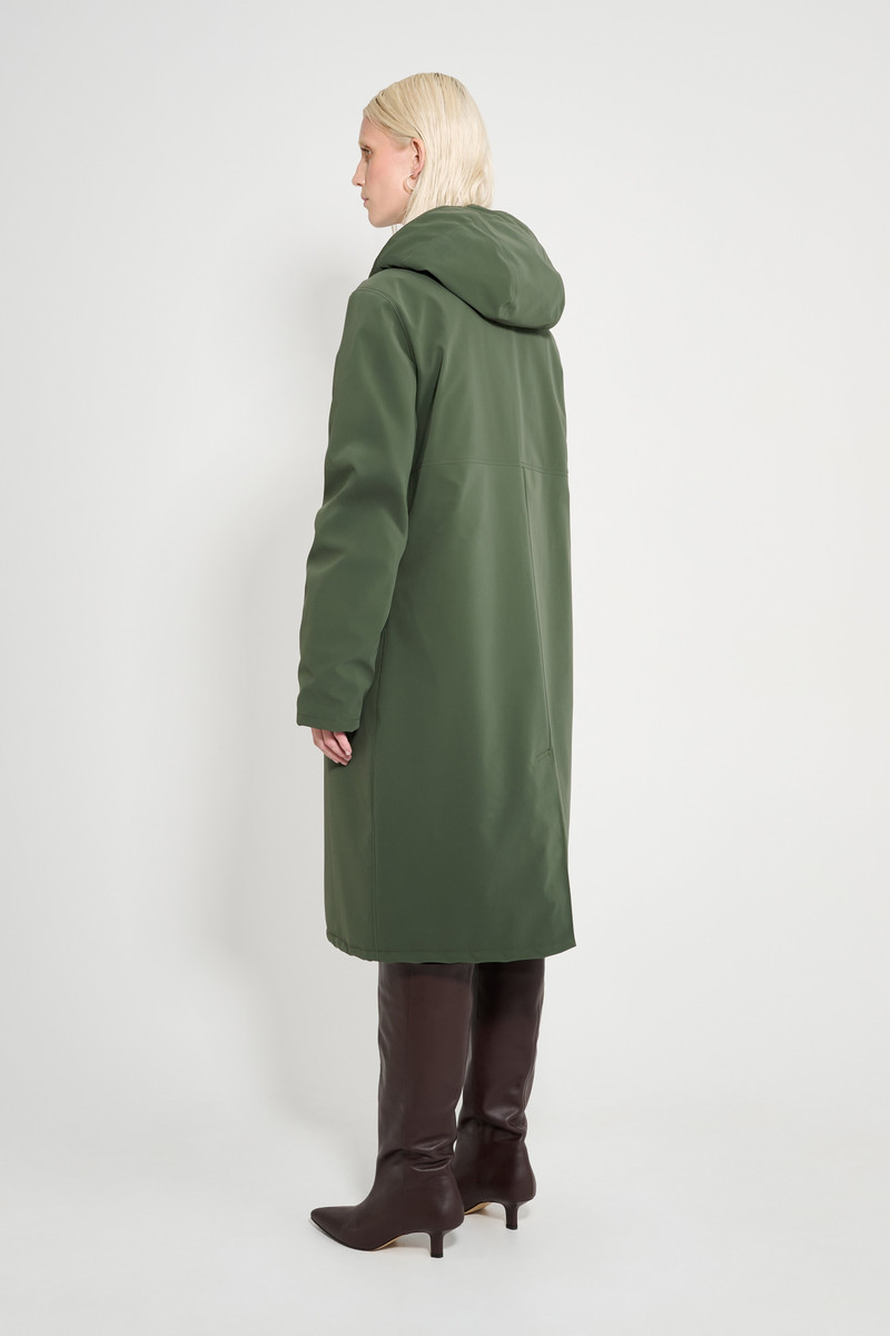 Stockholm Long Matte Winter Coat Green 4