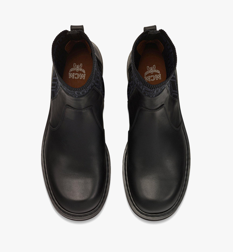 Cubic Knit Boots in Calf Leather 6