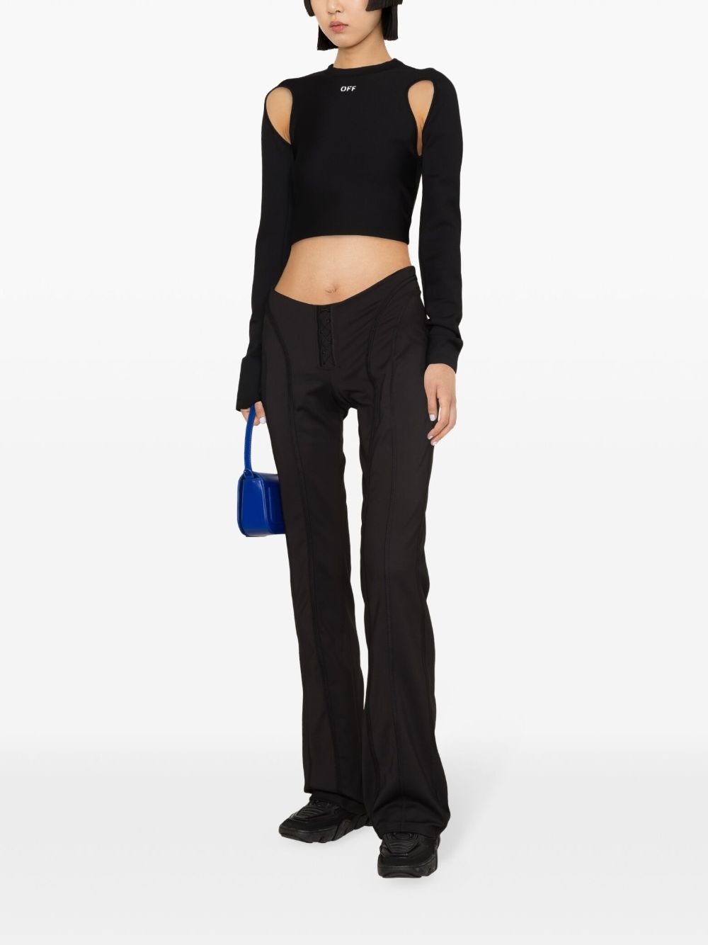 cut-out crop top - 3