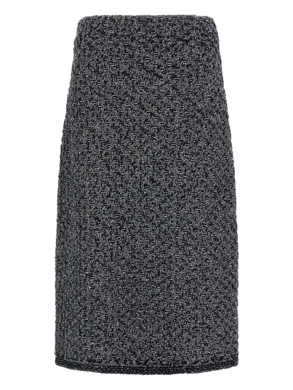 elastic-waistband midi skirt - 1