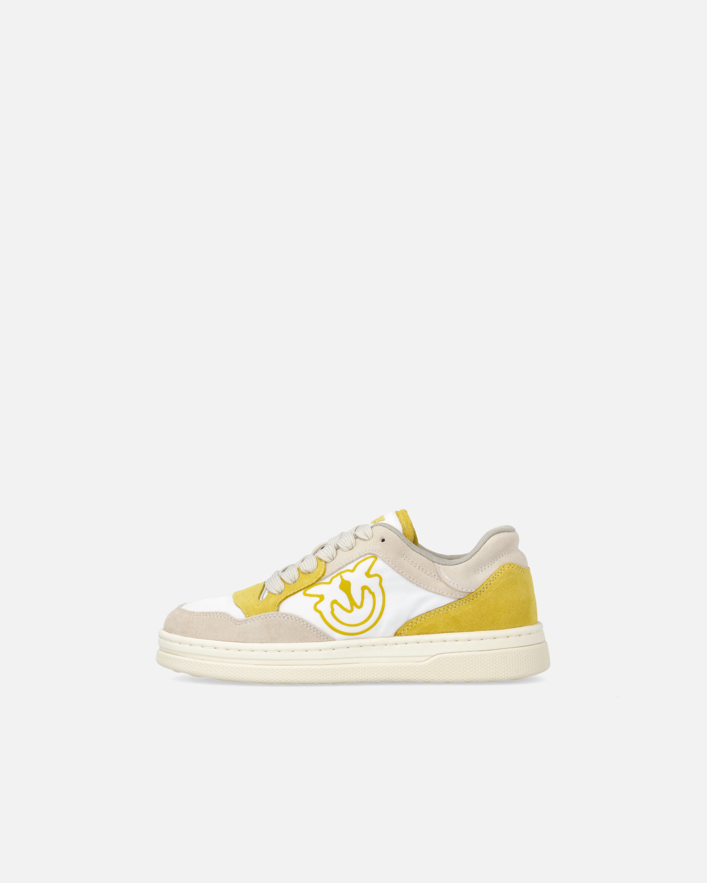 FLAT LEATHER SNEAKERS WITH CONTRASTING LOGO - 5