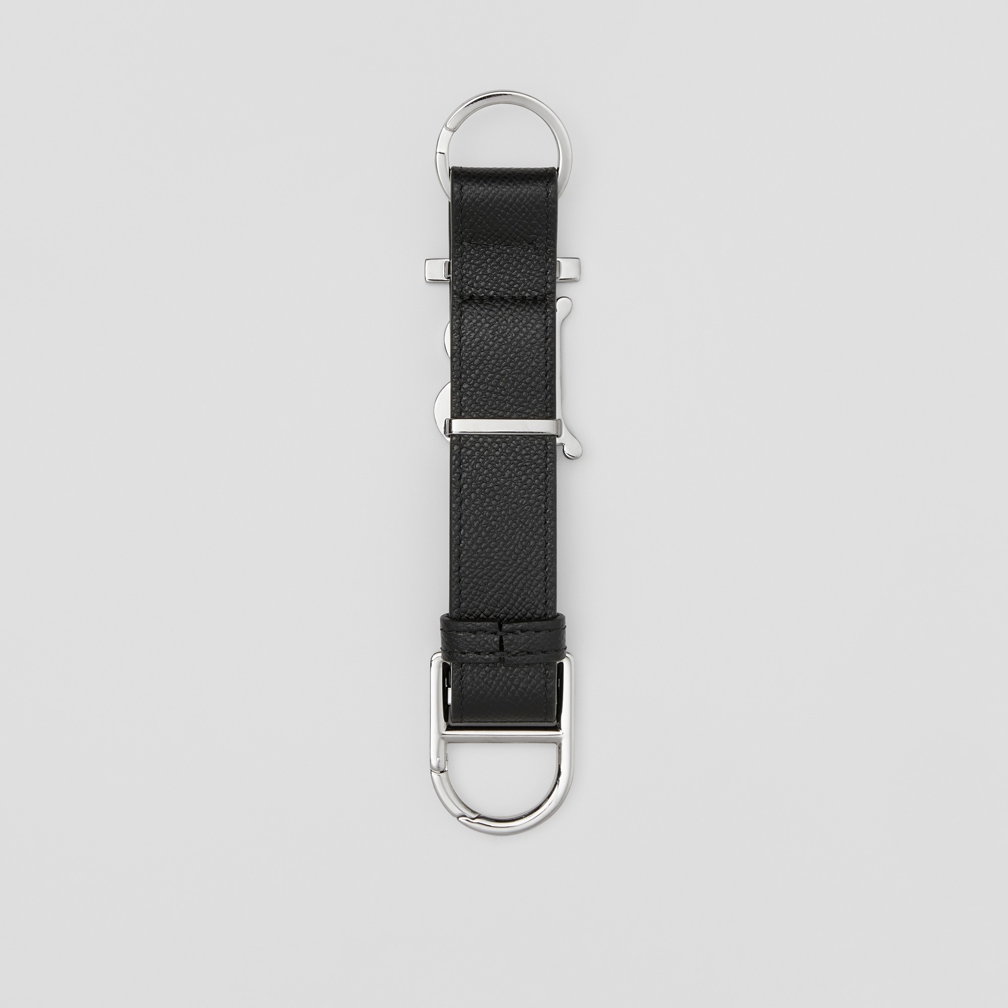 Monogram Motif Grainy Leather Key Ring - 3