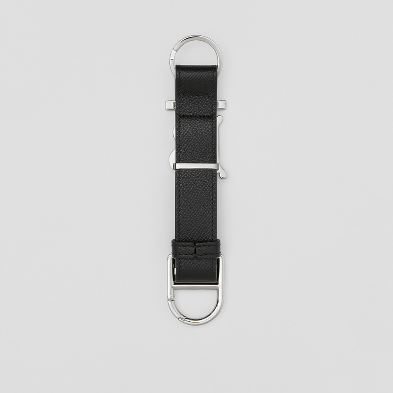 Monogram Motif Grainy Leather Key Ring 3