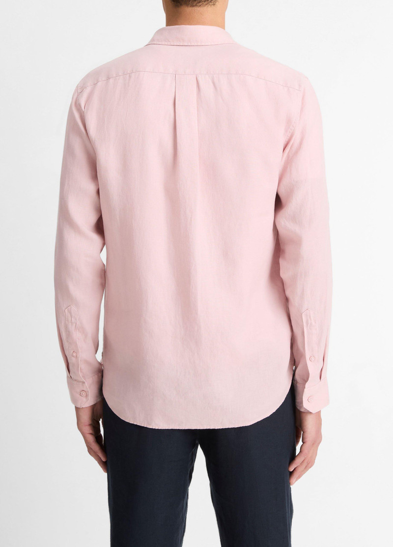 Vince Linen Long-Sleeve Shirt outlook