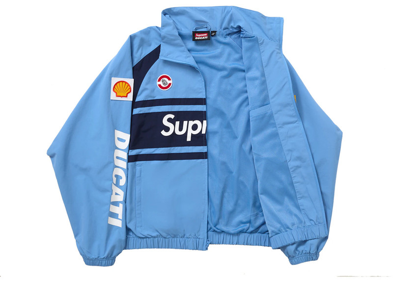 Supreme Supreme Ducati Track Jacket Light Blue outlook