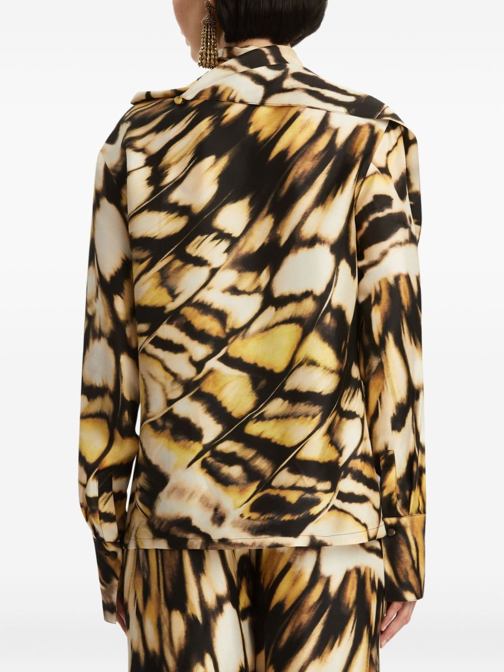 abstract-print blouse - 5