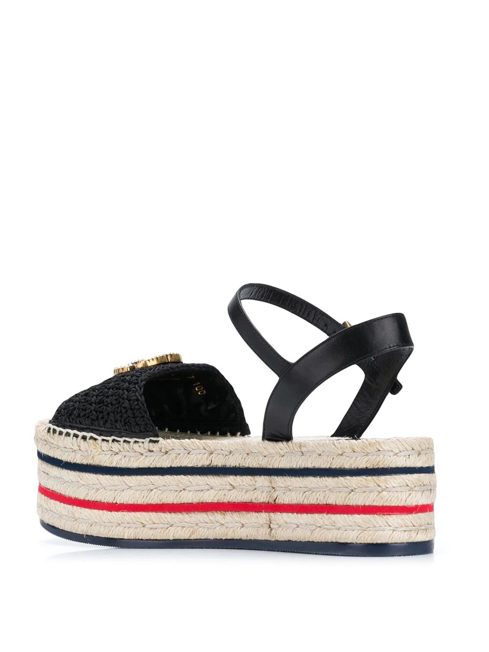 platform crochet espadrilles - 3