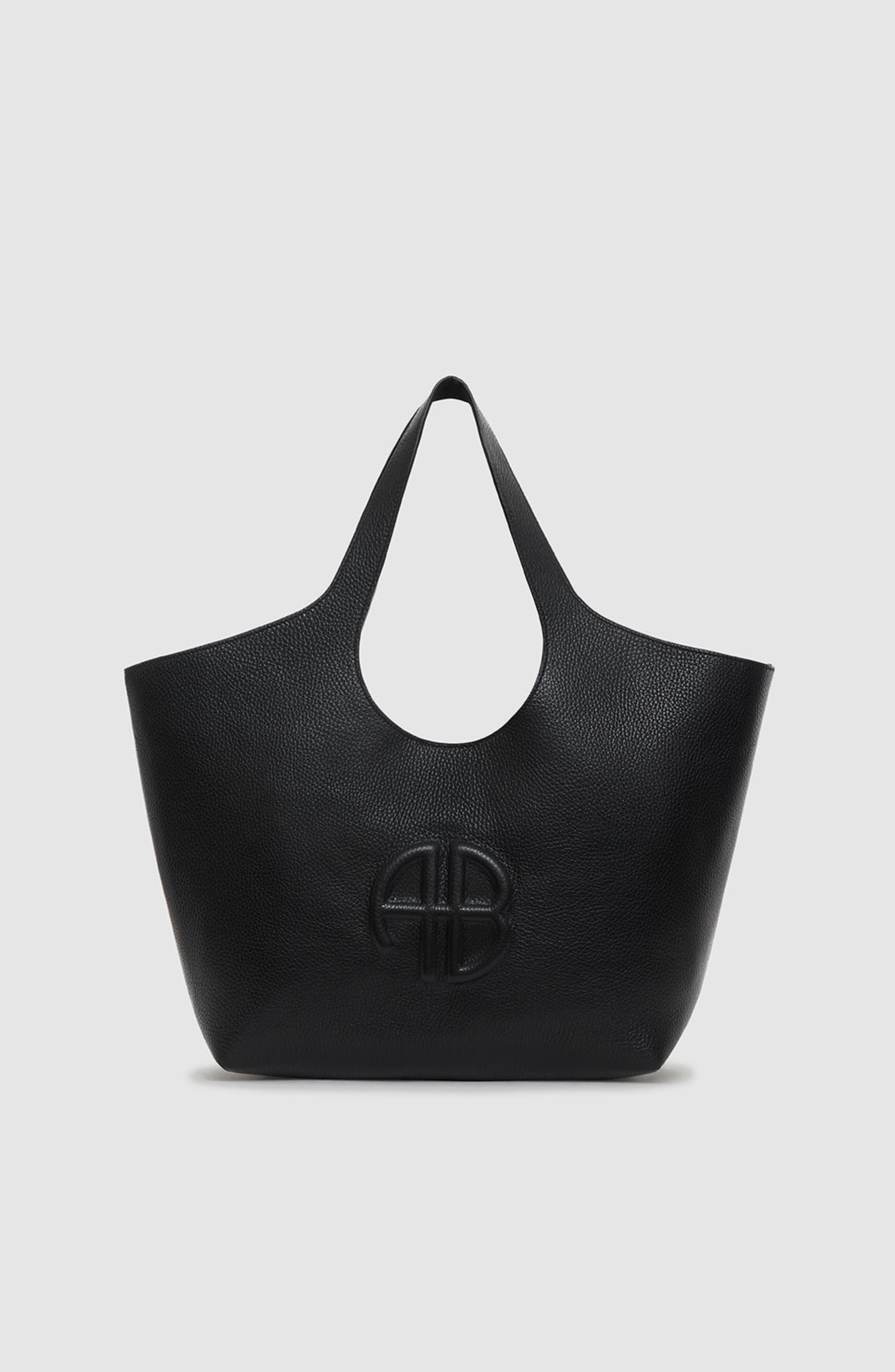 ANINE BING Lili Tote in Black Pebbled at Nordstrom - 1