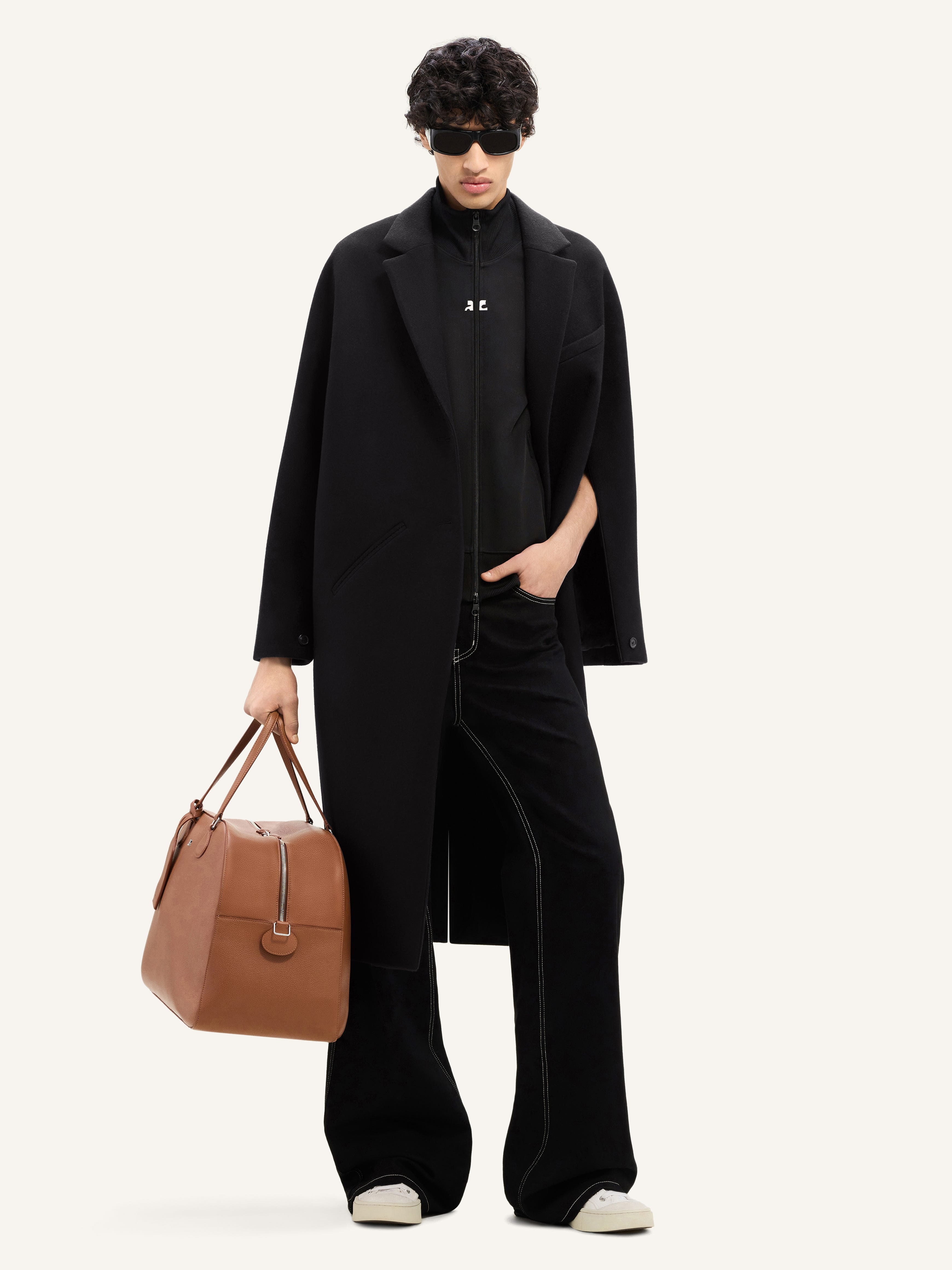 COCOON WOOL LONG COAT - 2
