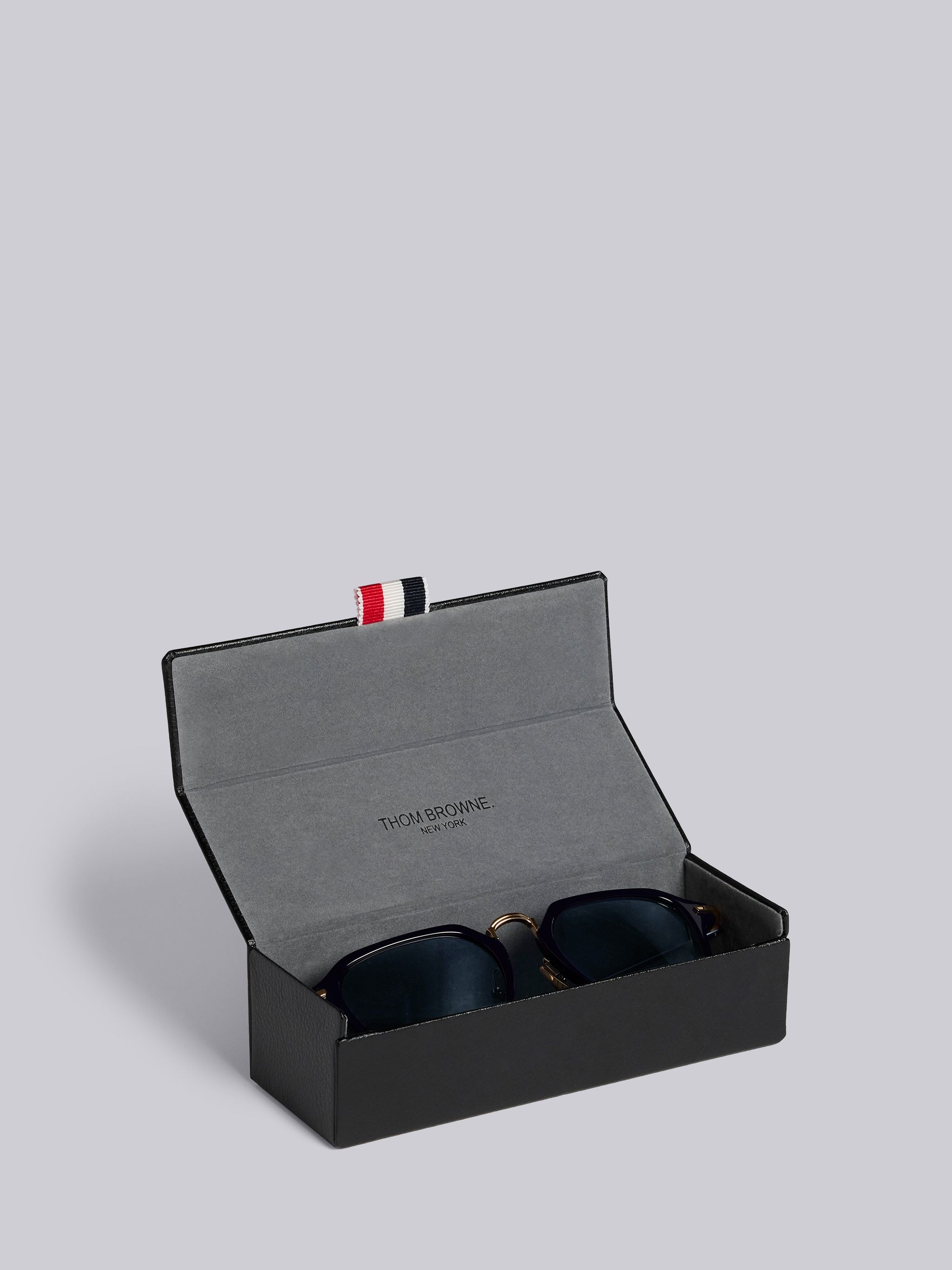 TB423 - Navy And White Gold Clubmaster Sunglasses - 5