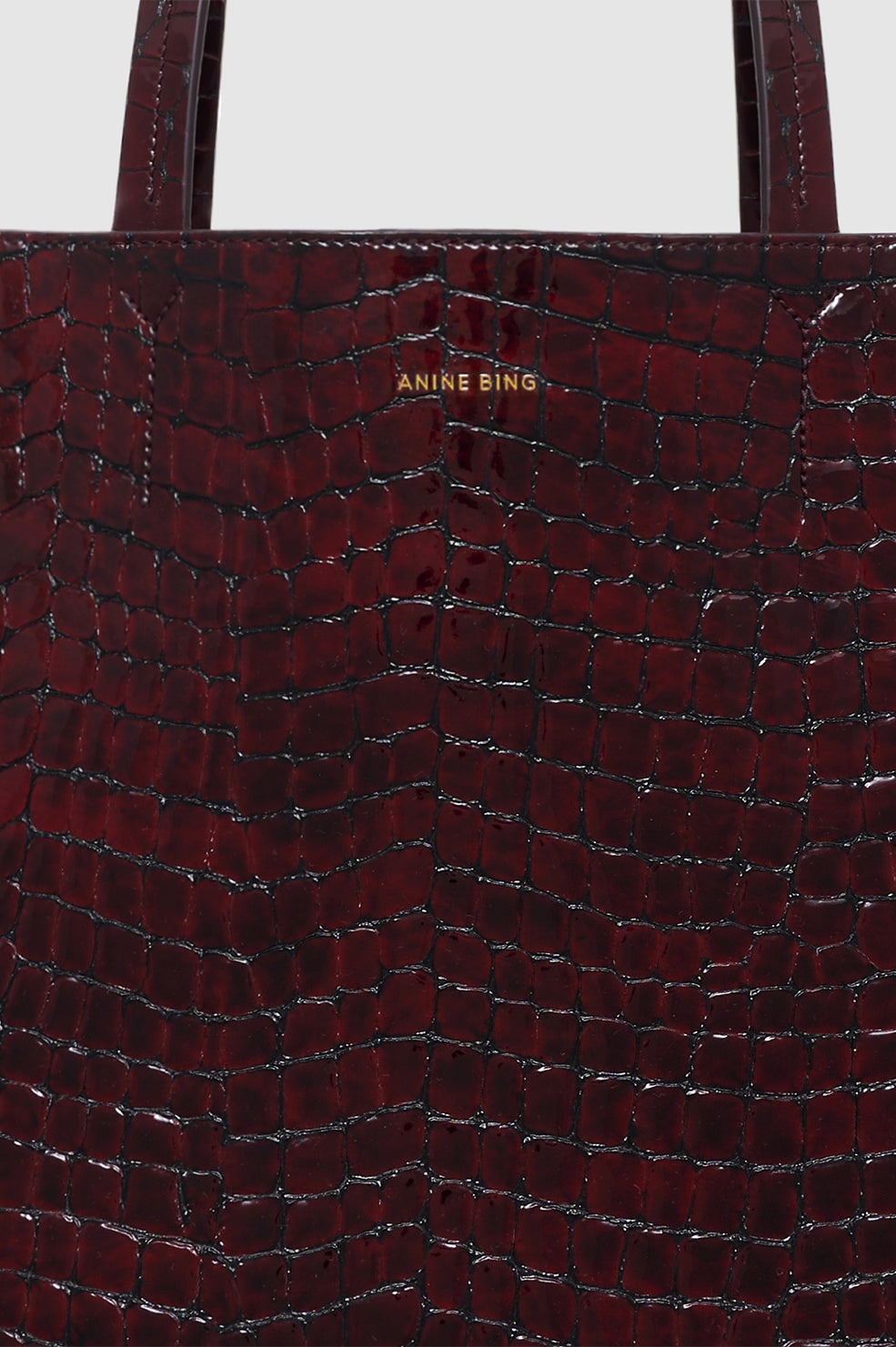 Elly Tote - Burgundy Embossed - 5