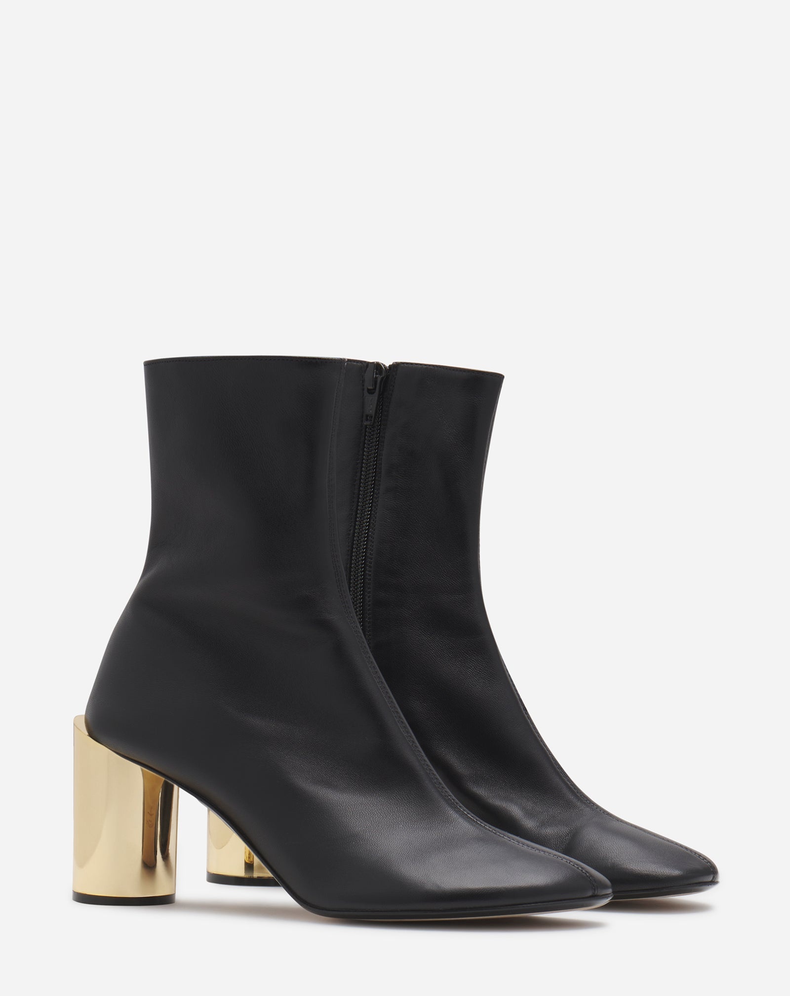 LEATHER SEQUENCE BY LANVIN CHUNKY HEELED BOOTS - 2