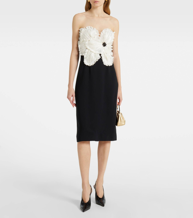 COSTARELLOS Callula floral-appliqué embellished minidress outlook