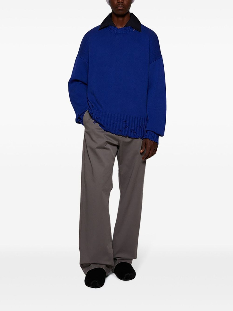 Marni twisted crew-neck sweater outlook