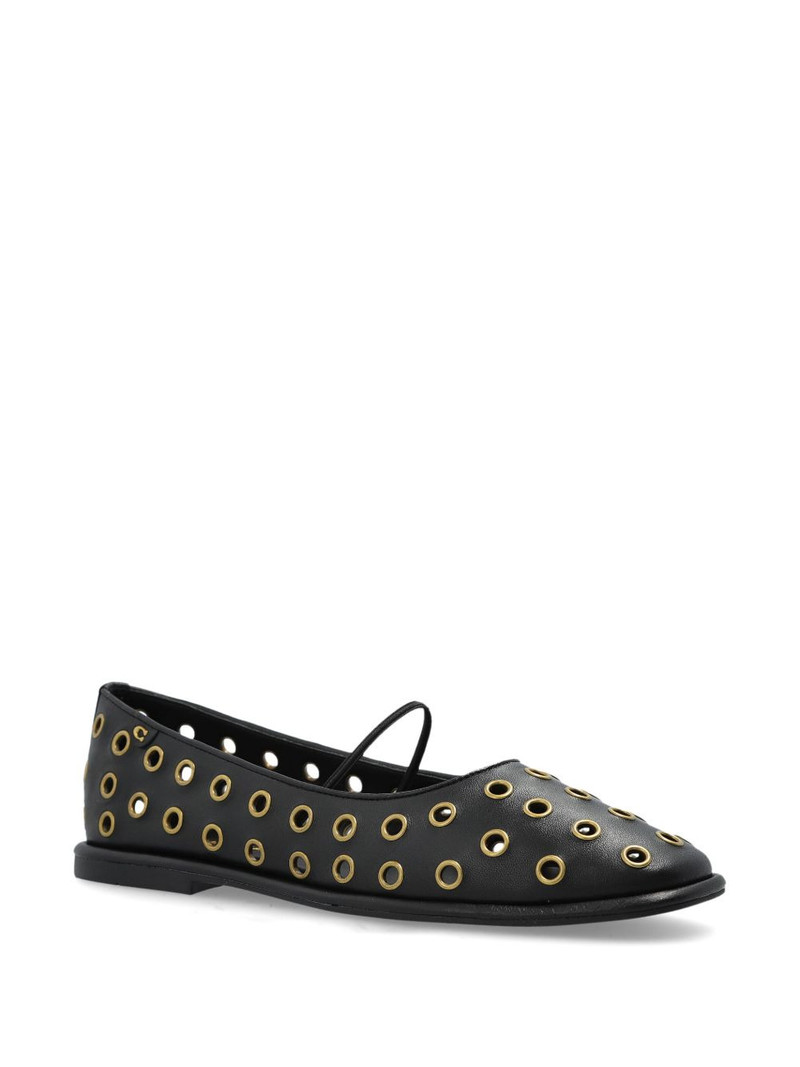 COACH eyelet-detailing ballerina shoes outlook