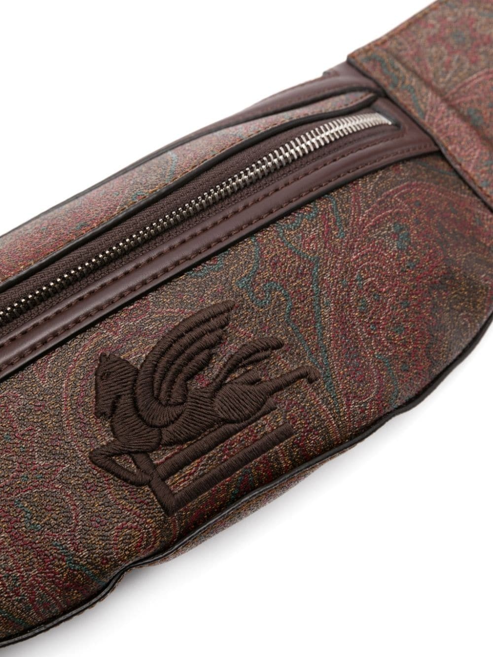Pegaso-embroidered paisley belt bag - 3