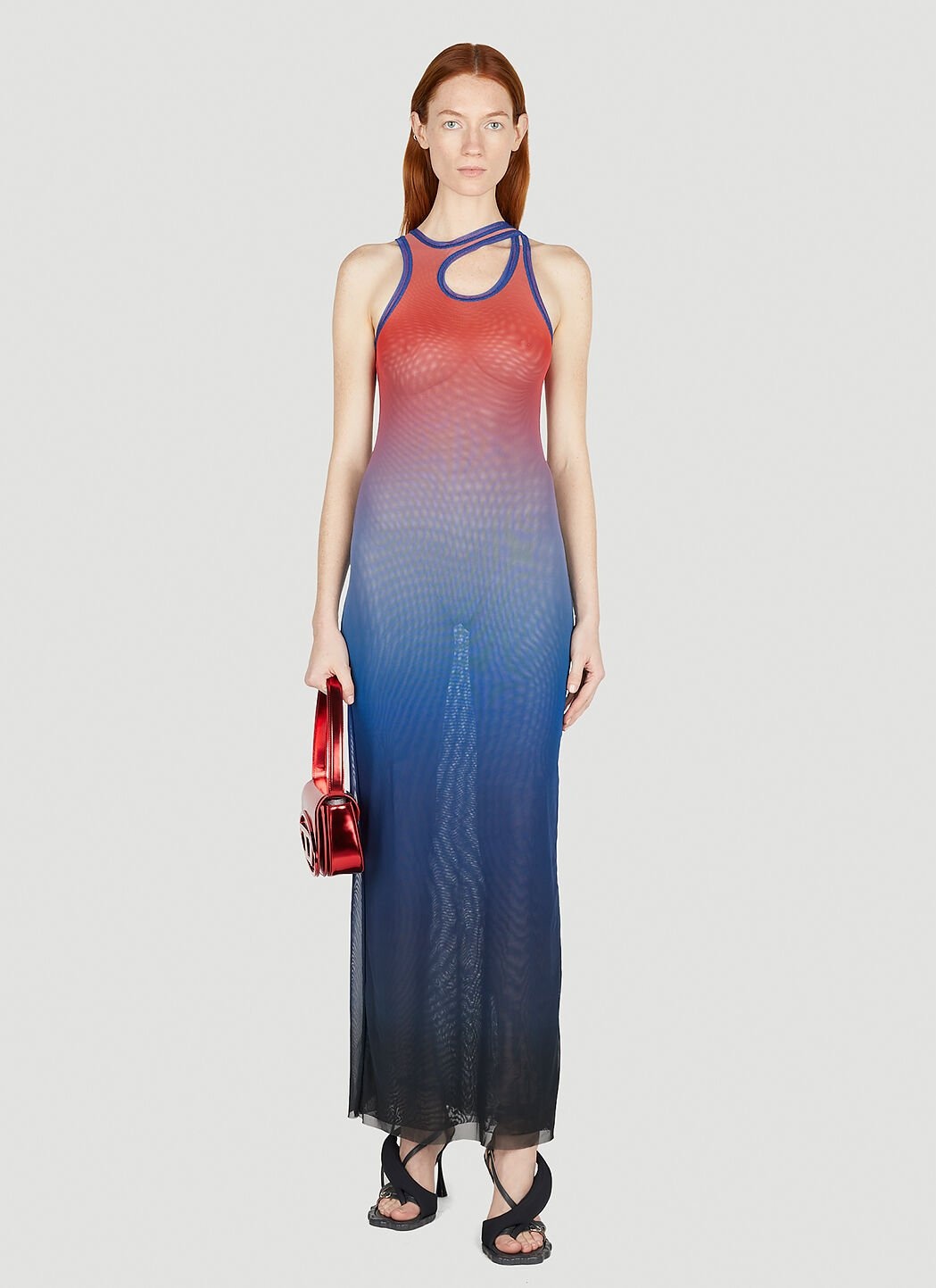 Mesh Tank Maxi Dress - 2