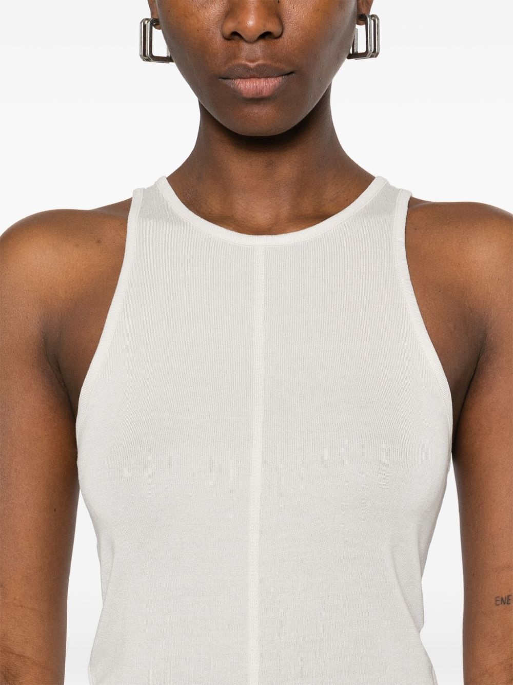 fine-ribbed tank top - 5