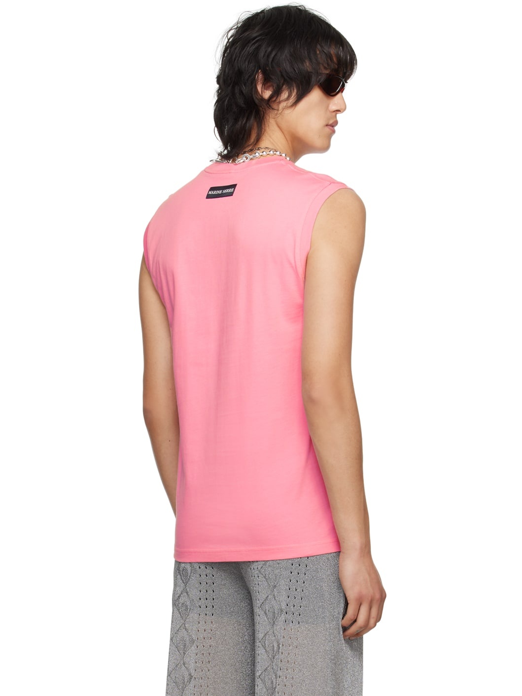 Pink Sleeveless T-Shirt - 3