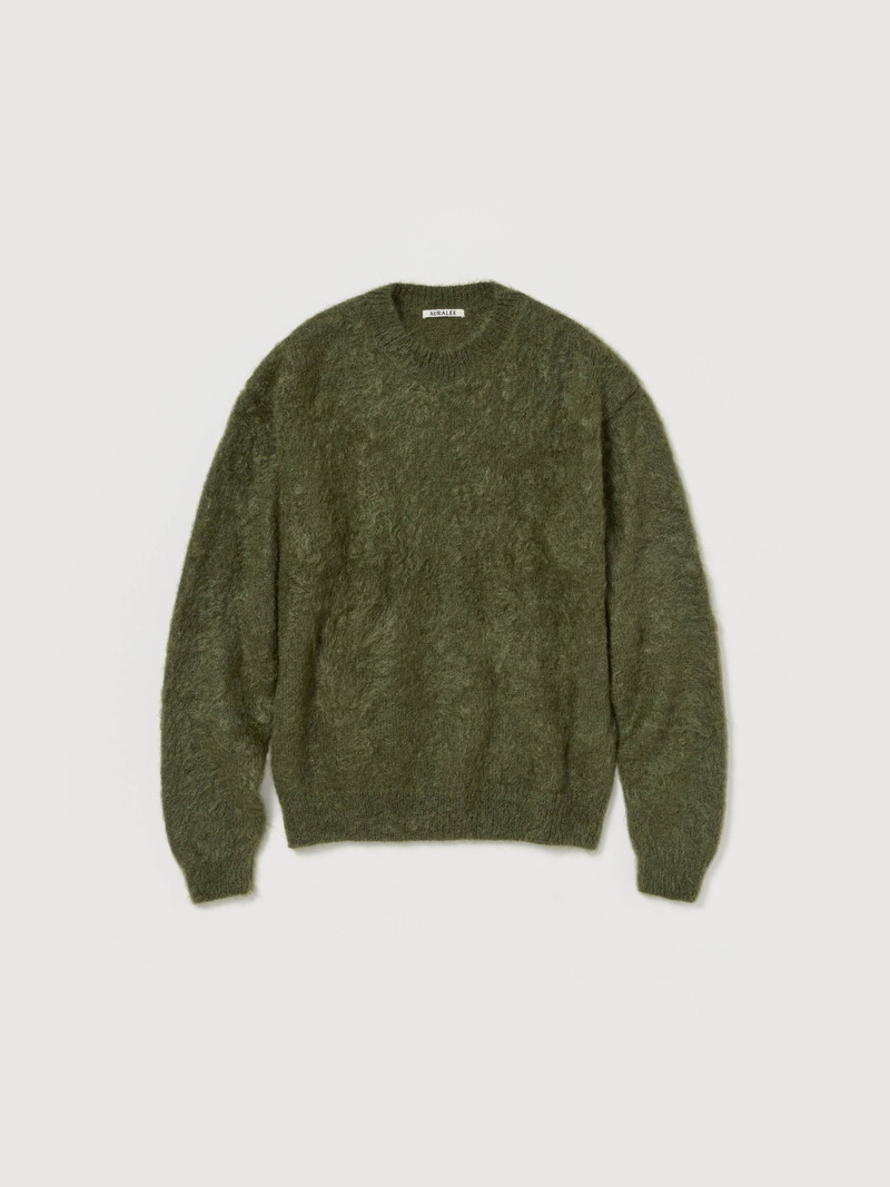 BRUSHED SUPER KID MOHAIR KNIT P/O - 1