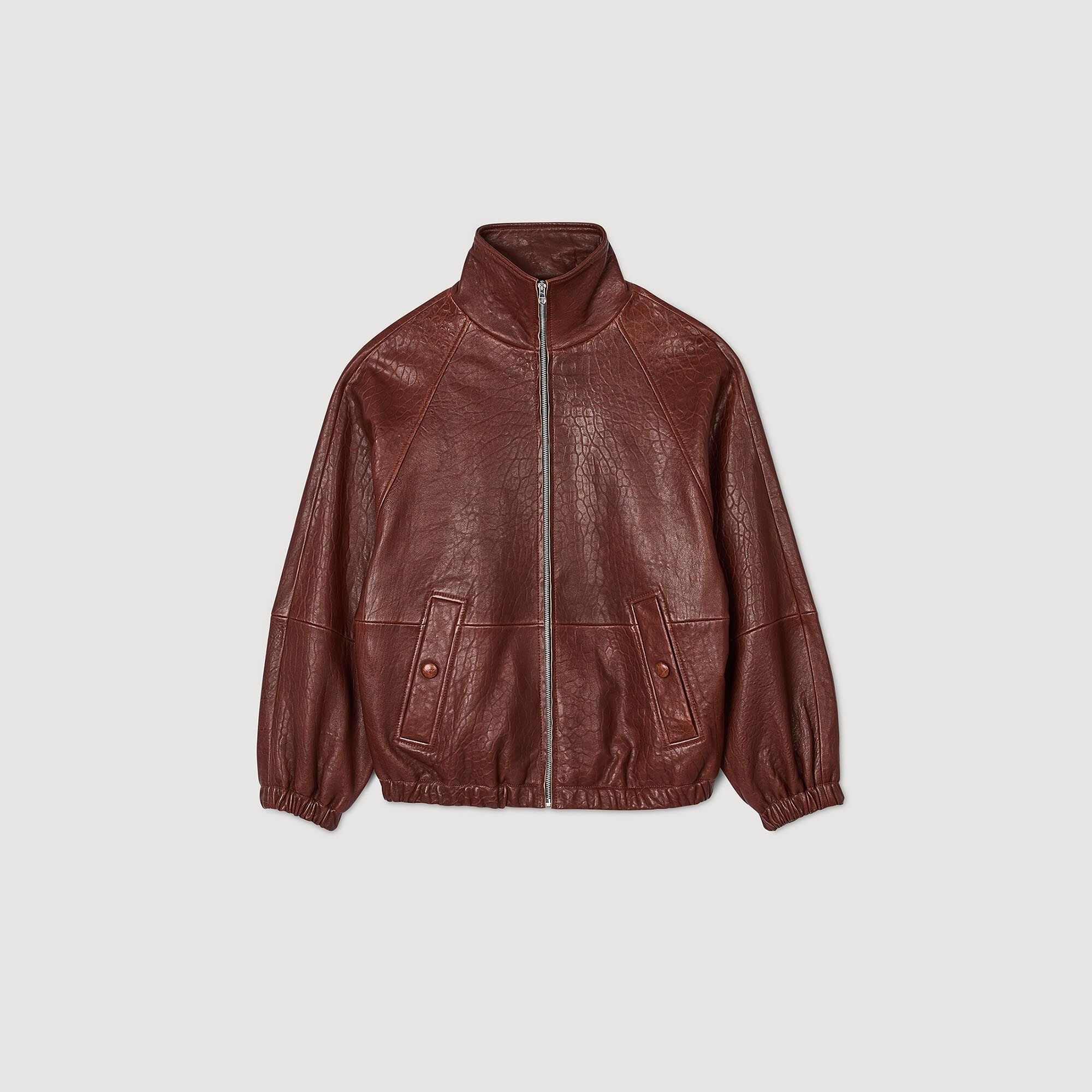 OVERSIZED LEATHER JACKET - 1