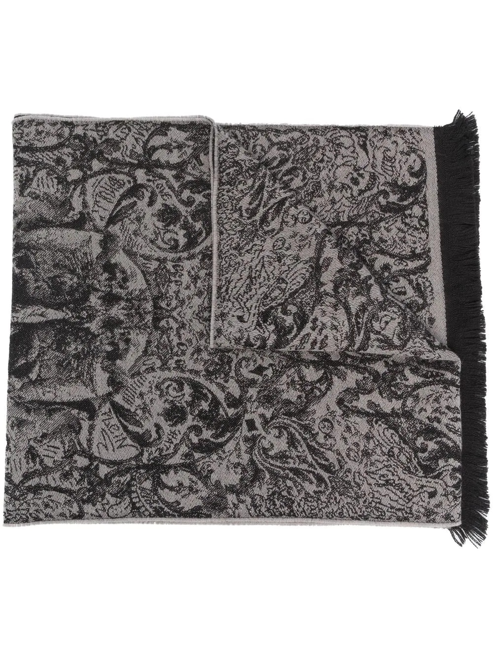 patterned jacquard scarf - 1