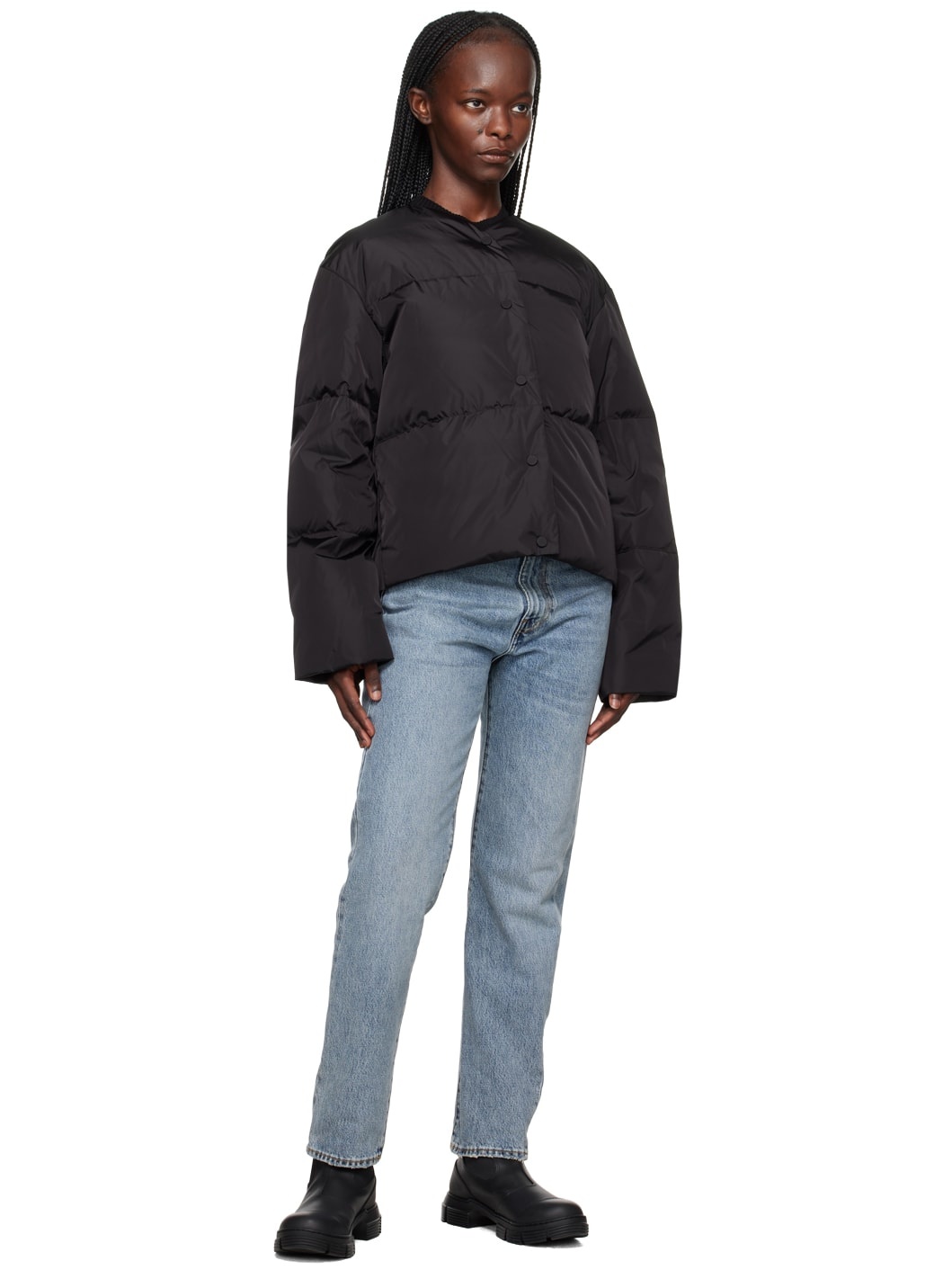 Black Tracy Down Jacket - 4