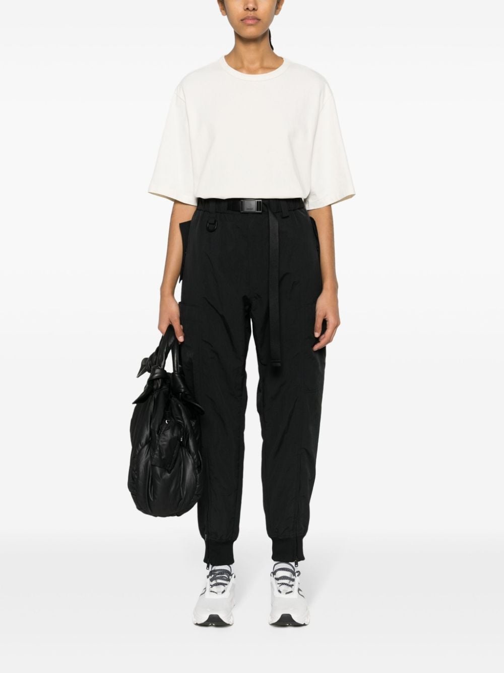 crinkled track pants - 3