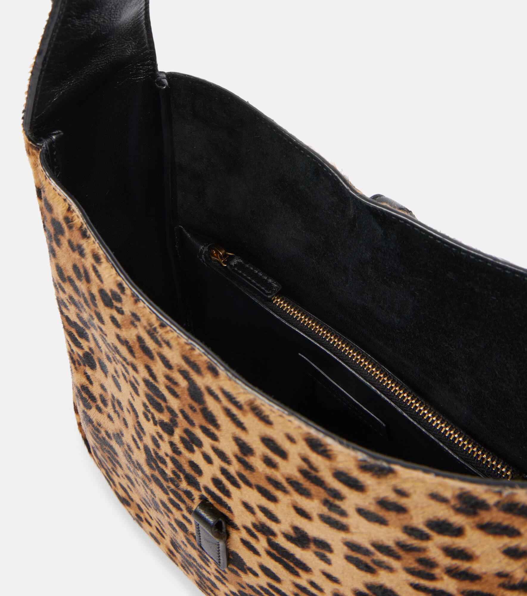 Le 5 A 7 Small leopard-print shoulder bag - 3