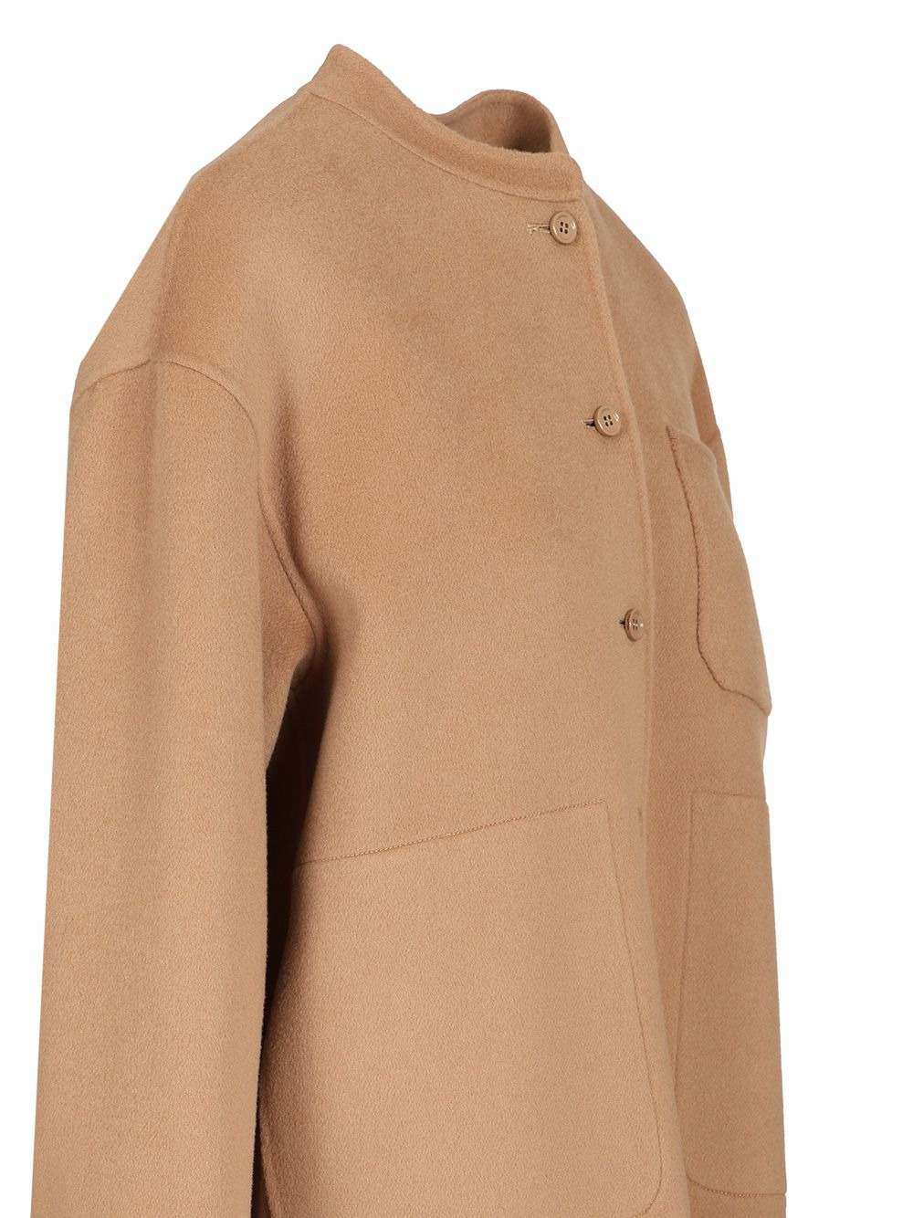 Wool Shirt Jacket Jackets Beige - 3
