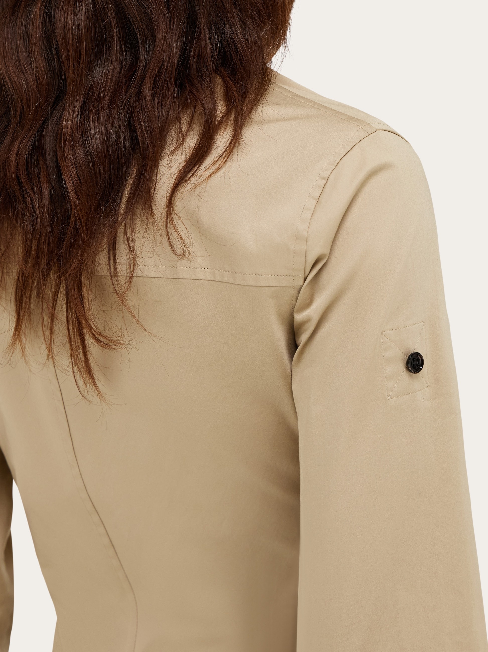 Shirt dress with handkerchief hem - 5