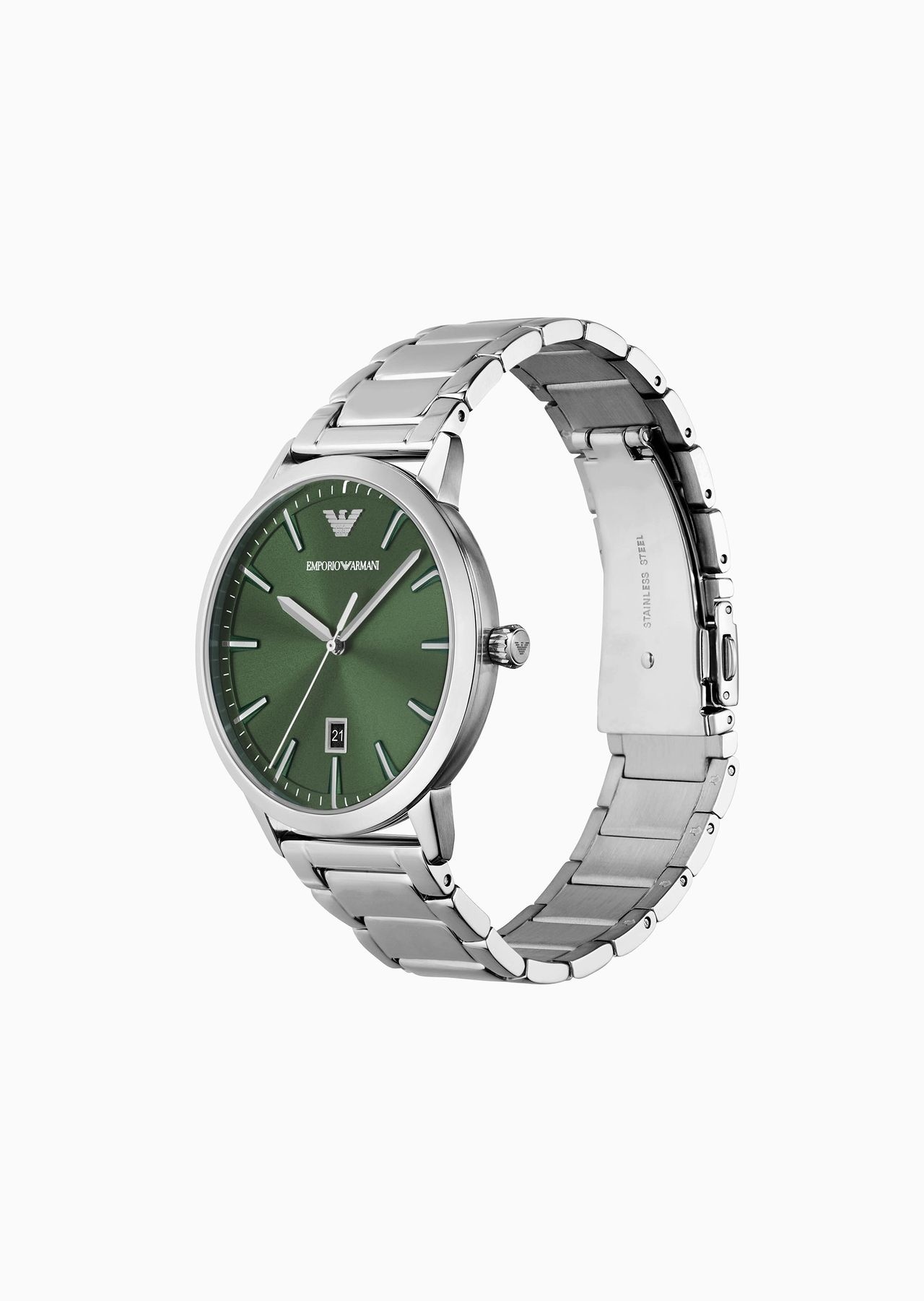 Three-Hand Date Stainless Steel Watch - 2