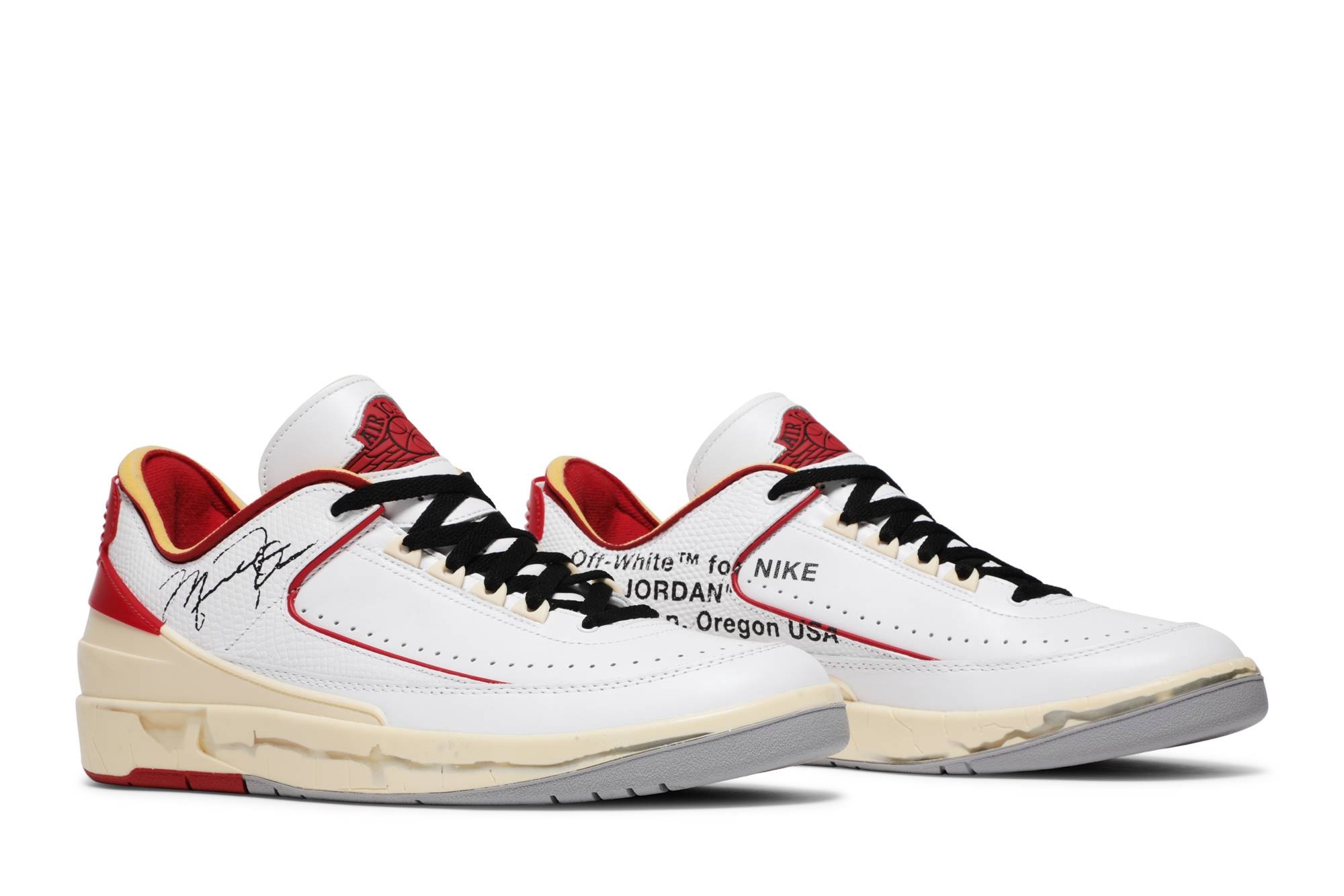 Off-White x Air Jordan 2 Retro Low SP 'White Varsity Red' - 8