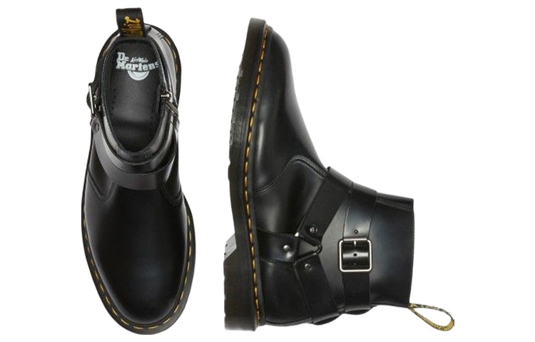 Dr. Martens Jaimes Leather Harness Chelsea Boots 'Black' 27484001 - 5