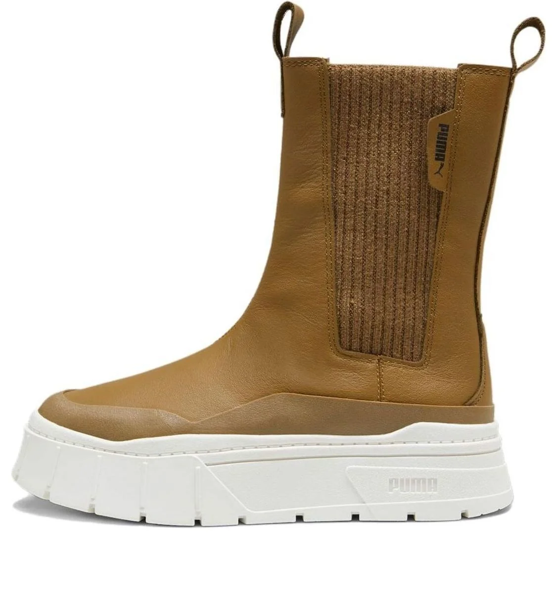 (WMNS) PUMA Mayze Stack Chelsea Winter Boot 'Chocolate Chip' 393201-02 - 1