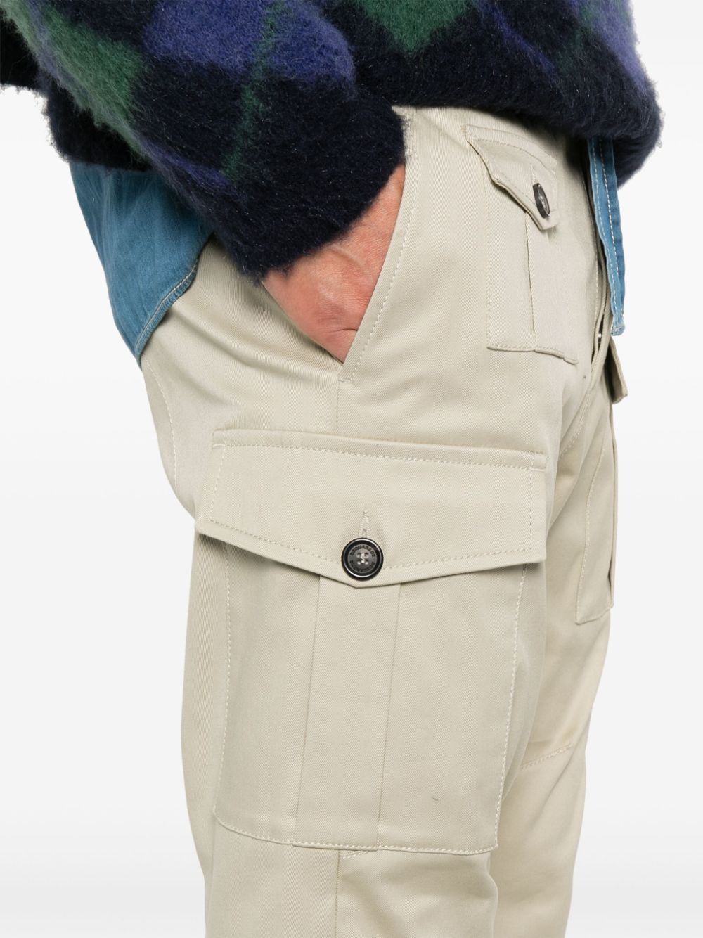 logo-plaque cargo pants - 5