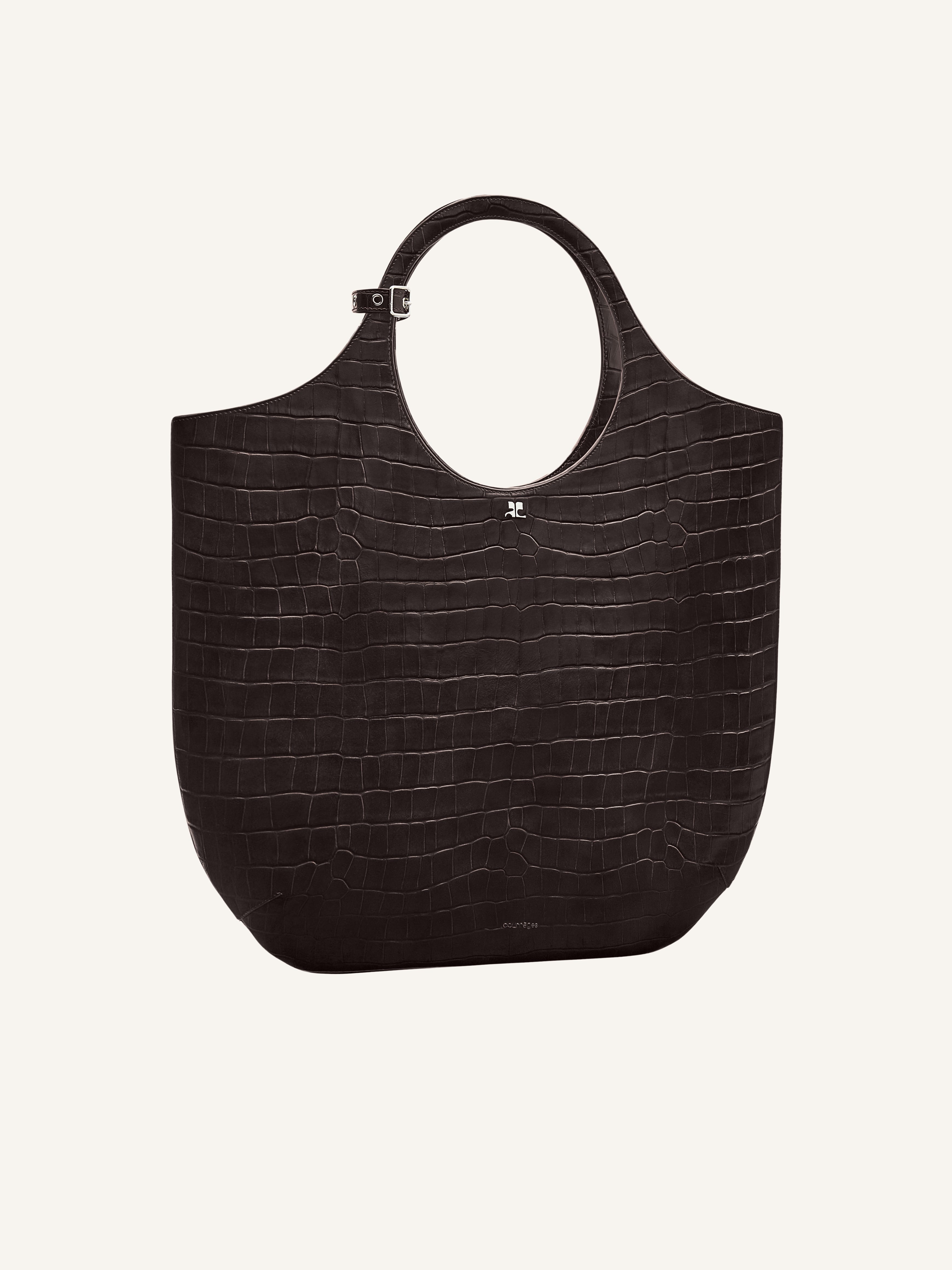 LARGE HOLY CROCO STAMPED BAG - 3