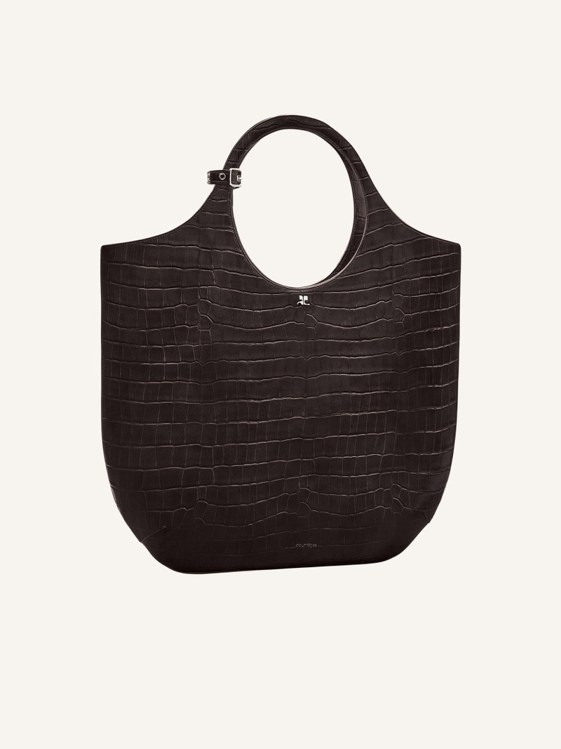 LARGE HOLY CROCO STAMPED BAG 3