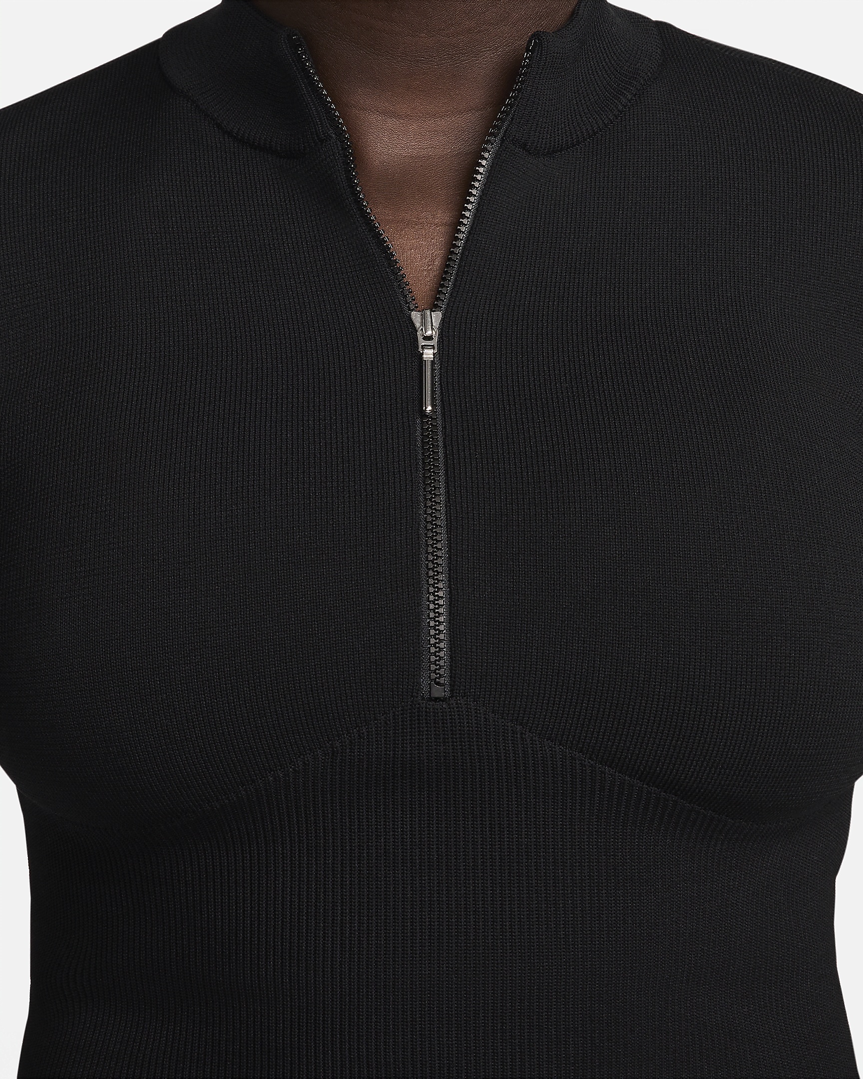 Nike Sportswear Chill Knit Women's Slim Long-Sleeve Cropped Sweater 1/2-Zip Top - 4