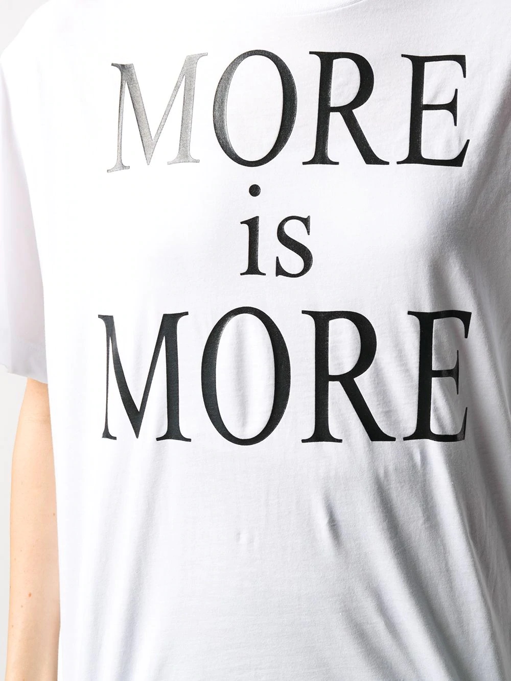 More Is More-print cotton T-shirt - 5