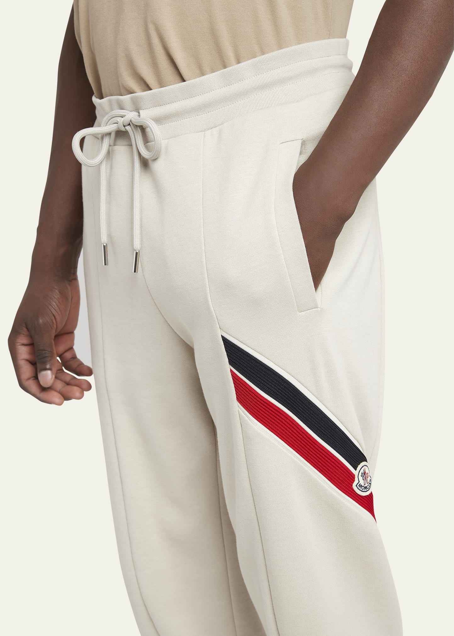 Men's Striped Fleece-Lined Sweatpants - 5