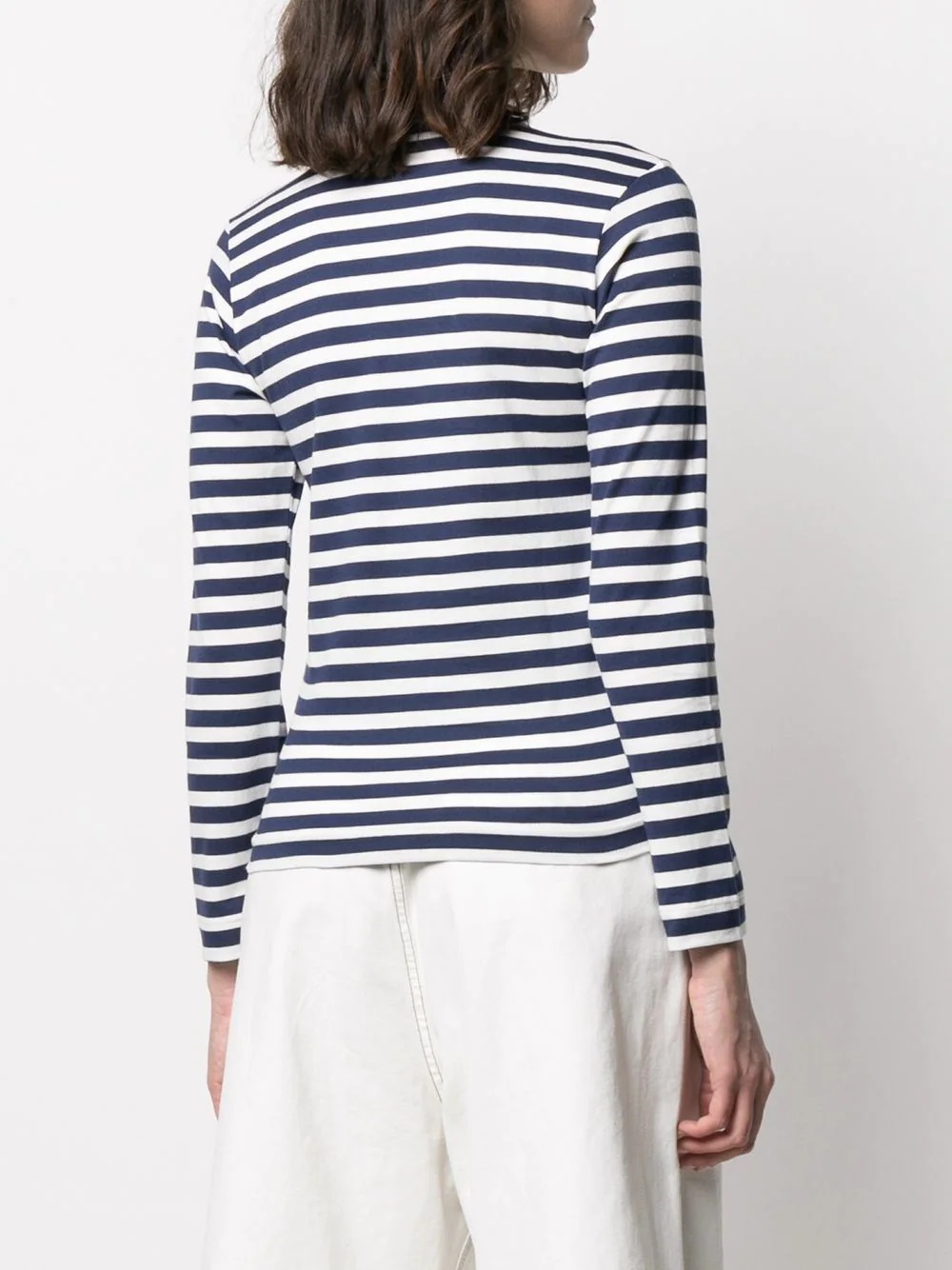 striped print long-sleeve T-shirt - 4