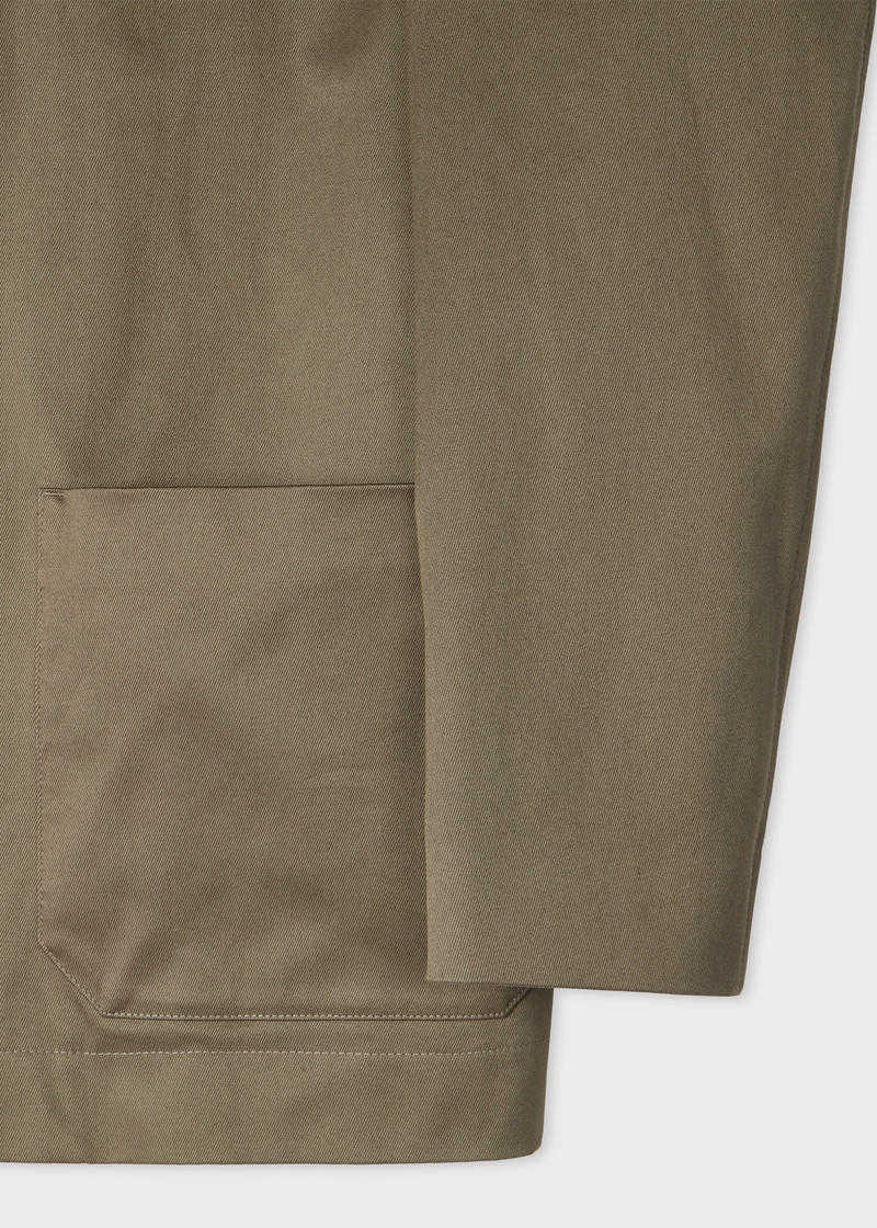 Paul Smith Taupe Stretch-Cotton Zip Jacket outlook