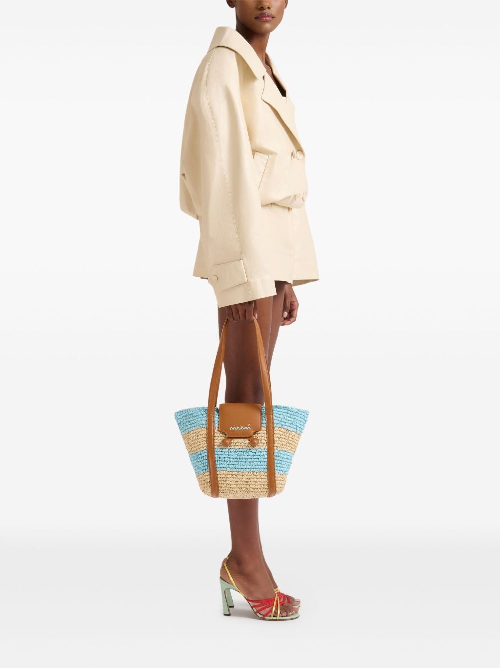 logo-embroidered bag - 2