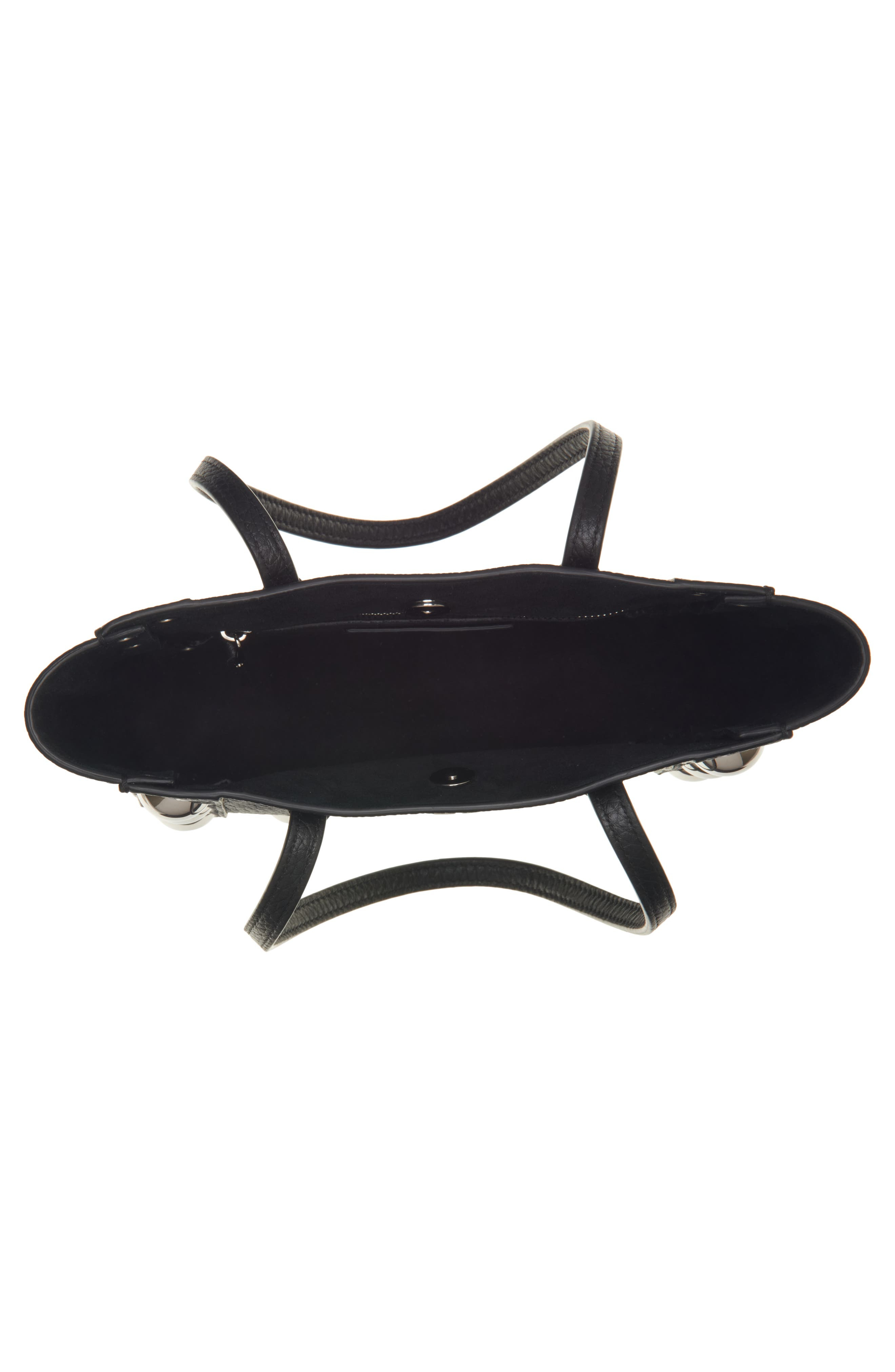 Valentino Garavani Mini Nellcôte Grommet Leather Tote in Nero at Nordstrom - 4