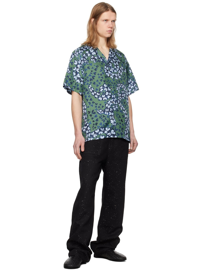 Lanvin Lanvin Rateau 인쇄 실크 볼링 셔츠 outlook