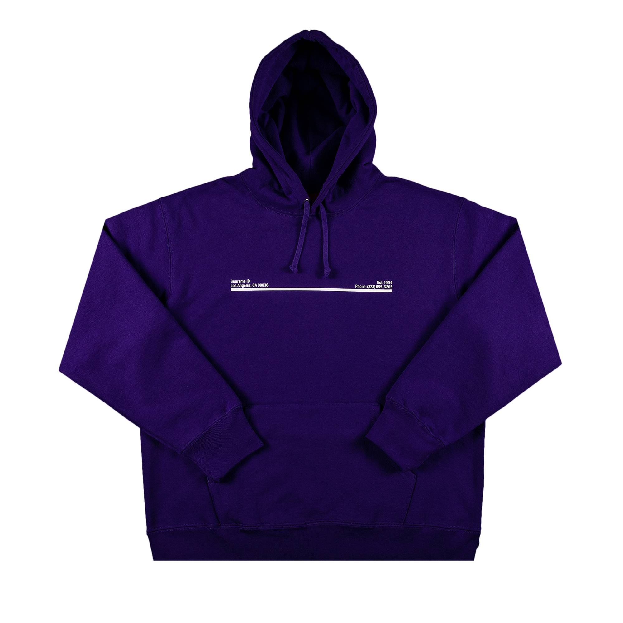 Supreme Shop Hooded Sweatshirt - Los Angeles 'Purple' - 1